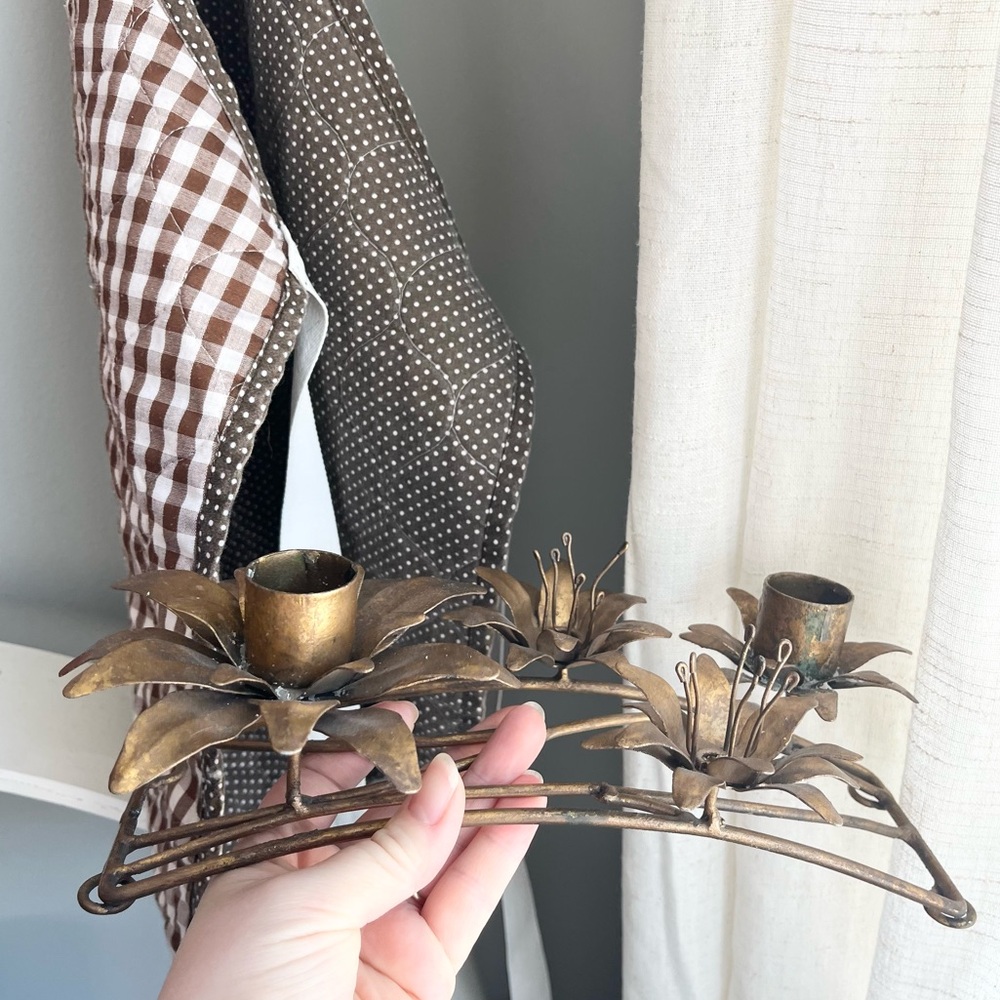 Gorgeous Anthropologie Aura Bloom Taper Candle Holder